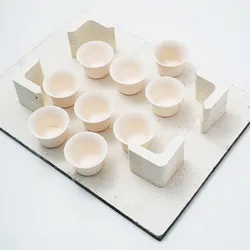 Mullite L-shaped Kiln Shelving Posts, High-Temperature Kiln Furniture for Electric Kilns, Ceramic Pottery Studio & School Tool