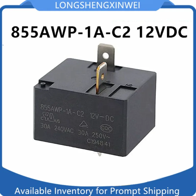 1PCS 855AWP-1A-C2 12VDC 4-pin Air Conditioning Water Heater 12V Relay New Original in Stock