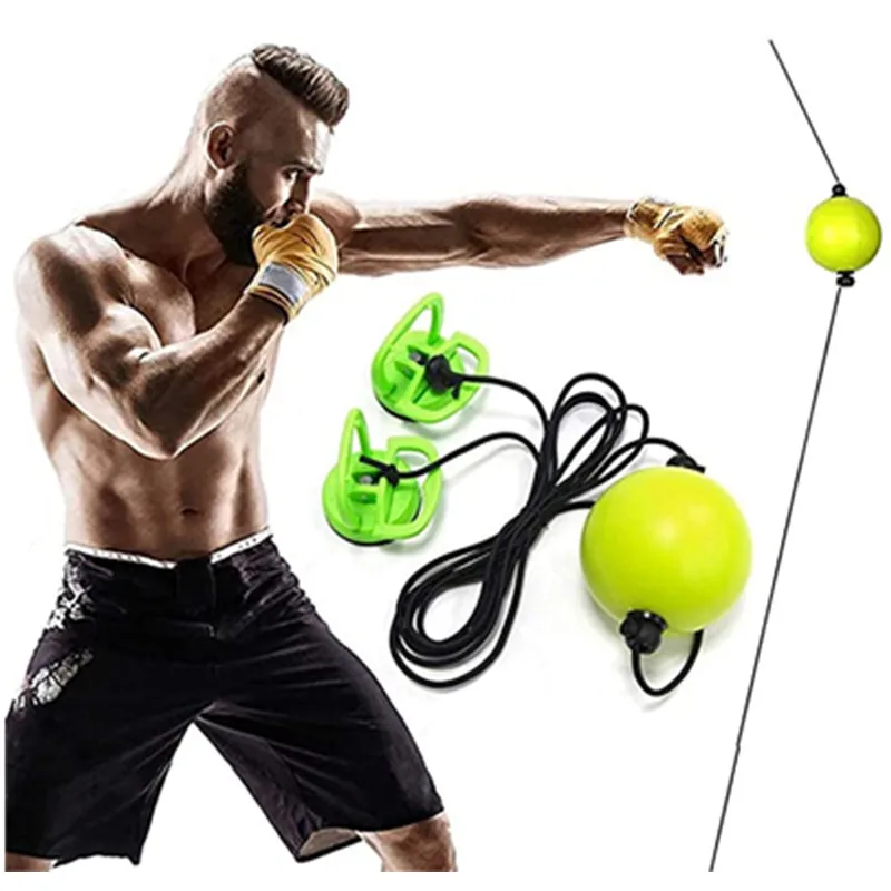 Height Adjustable Suction Cup Boxing Reflex Speed Ball Hand Eye Reaction Training Punch Fight Ball Fitness Equipment Accessories