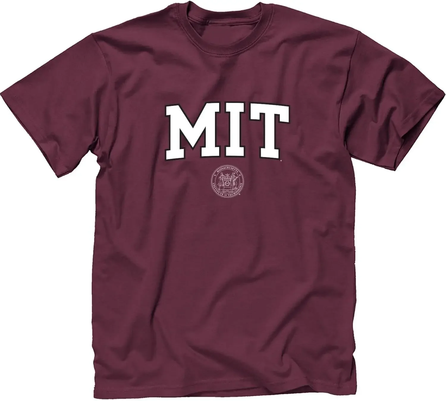 Barnesmith MIT University Short-Sleeve T-Shirt, Crest, Maroon, Large