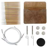 10 PAIRS Bamboo Circular Knitting Needles Set Interchangeable Removable Needles For Sweater Weaving Knitting Tools for Beginners