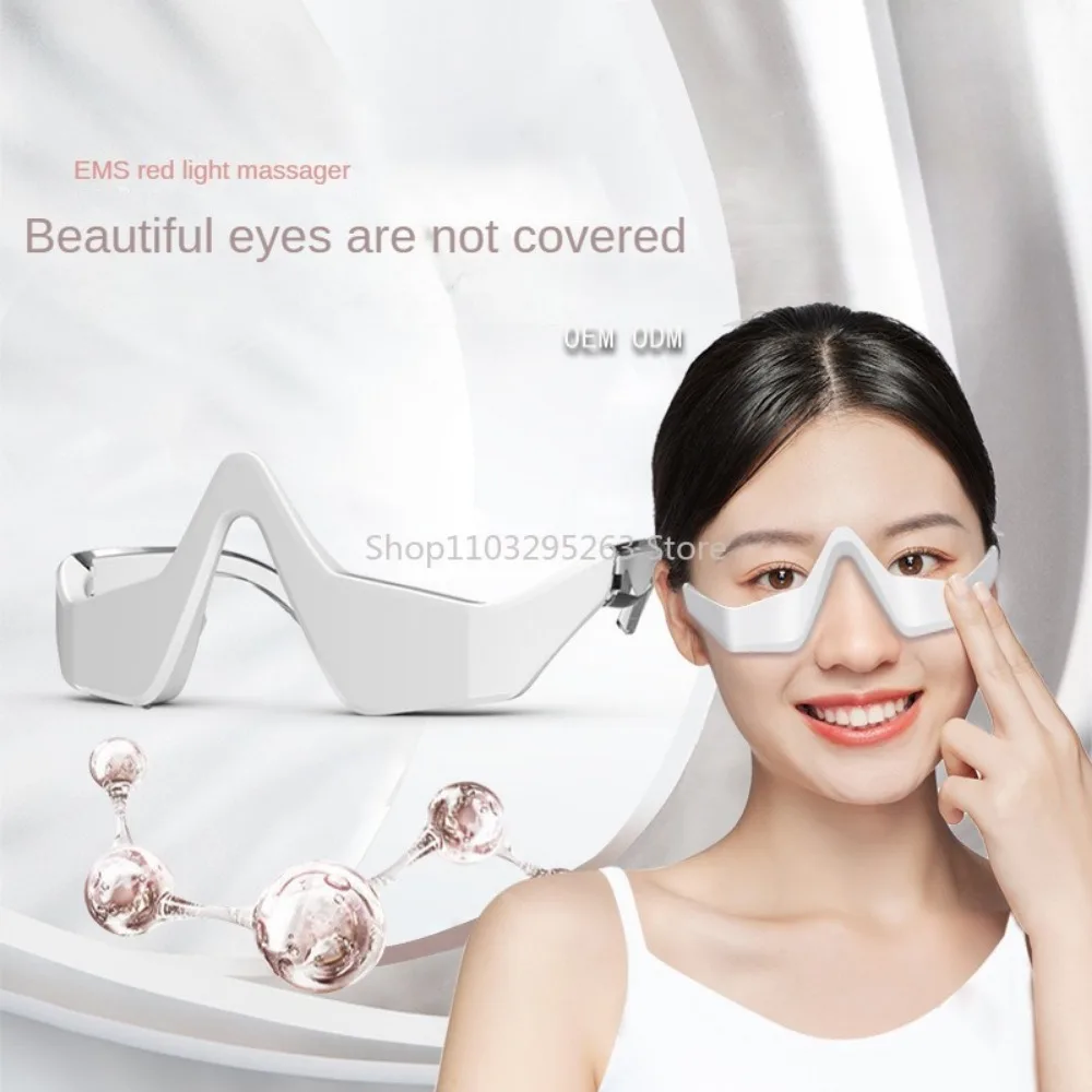 Light Fading Eye Circles Fine Lines Eye Massage Infusion Machine Smart Current Eye Beautification Instrument Household Red