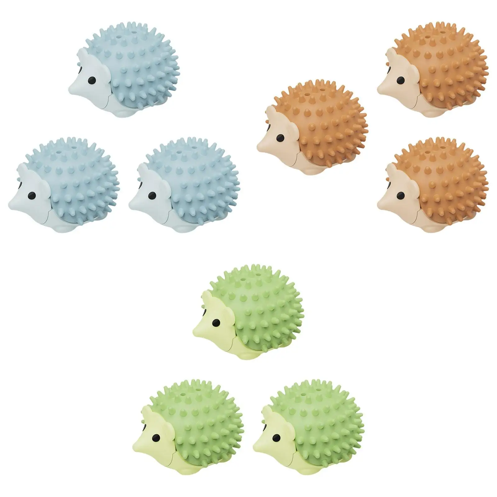 3Pcs Cat Catnip Toys Balls Kitten Toy Stick on Wall Hedgehog Shape Cute Cat Toy Ball Cat Self Groomer for Cat Pet Kitten Kitty