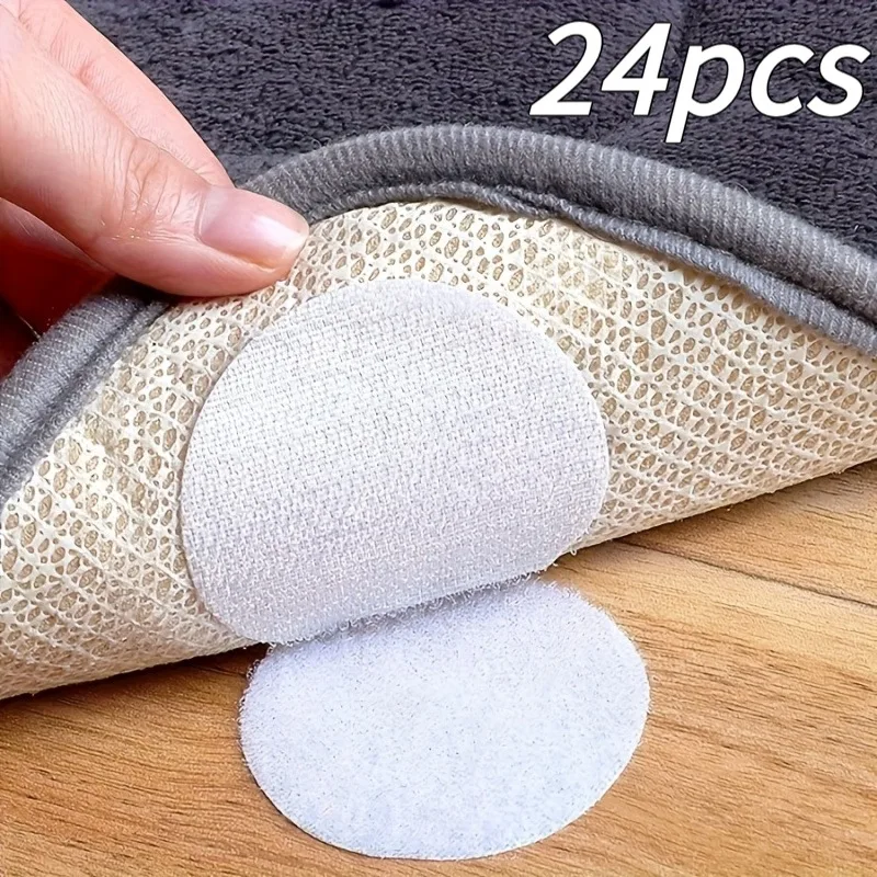 24pcs Anti-Slip Pads Strong Adhesive, Removable & Reusable Ideal for Home, Office, Gym, Sofa & Mattress Anti-Slip Protection
