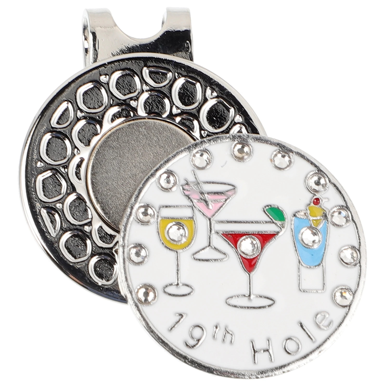 

Golf Hat Clip Iron Ball Marker Wear Resistant Portable Golfs Decor Adornment Gift Sturdy Material Craftsmanship Golfing Supply