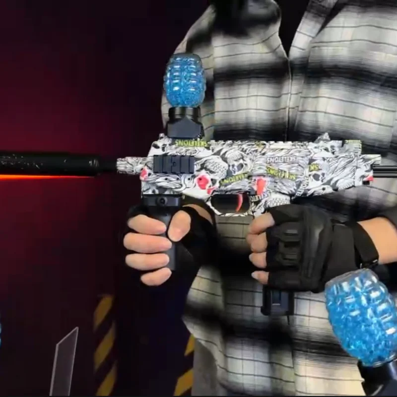 MP9 اليد الذاتي في واحد قاذفة الكرة الكريستال الكهربائية بنين بنات في الهواء الطلق التفاعلية محاكاة معركة لعبة نموذج هدية #4