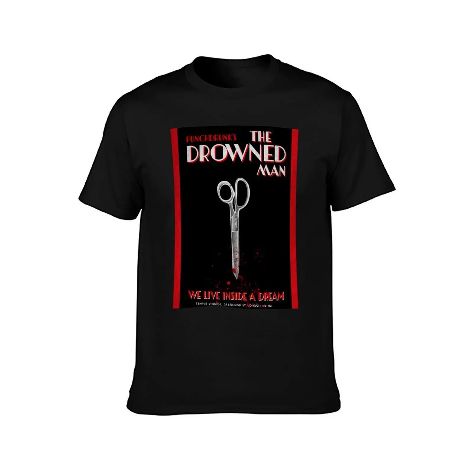 The Drowned Man Sleeps No More in the Burnt City T-Shirt, Summer Casual Cotton Tee, Oversized Streetwear Tops, Unisex Men Women