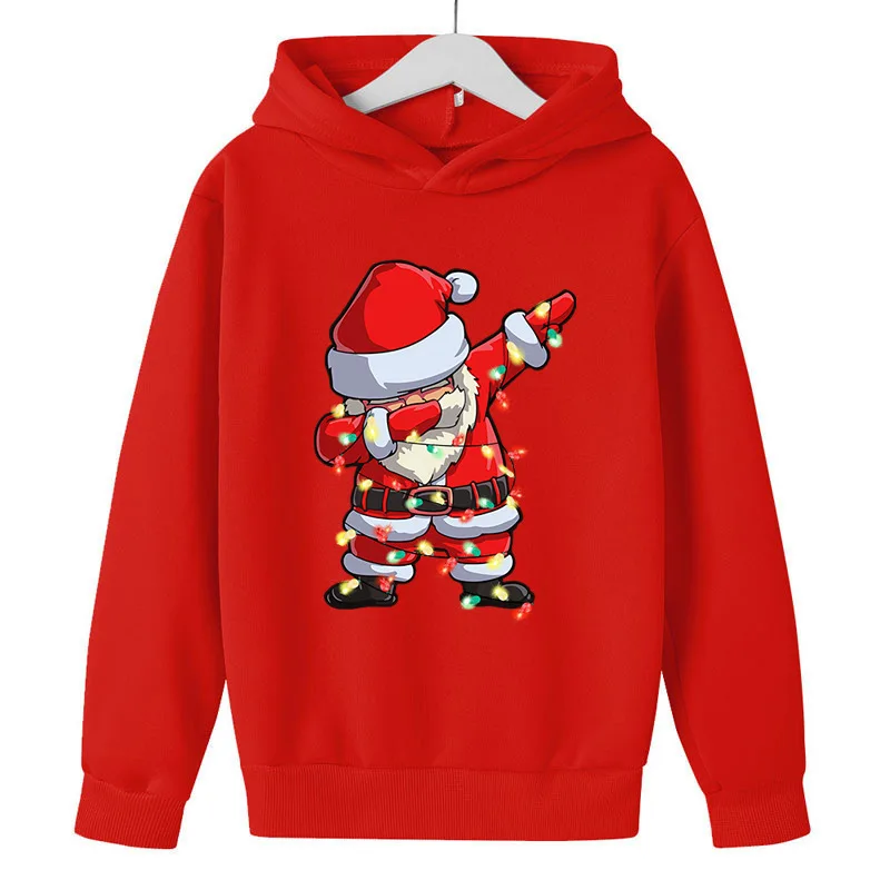 New Santa Claus Pattern Print Hoodies Men Women Casual Hooded Sweatshirts Oversized Hoodie Streetwear Pullovers Unisex Clothing