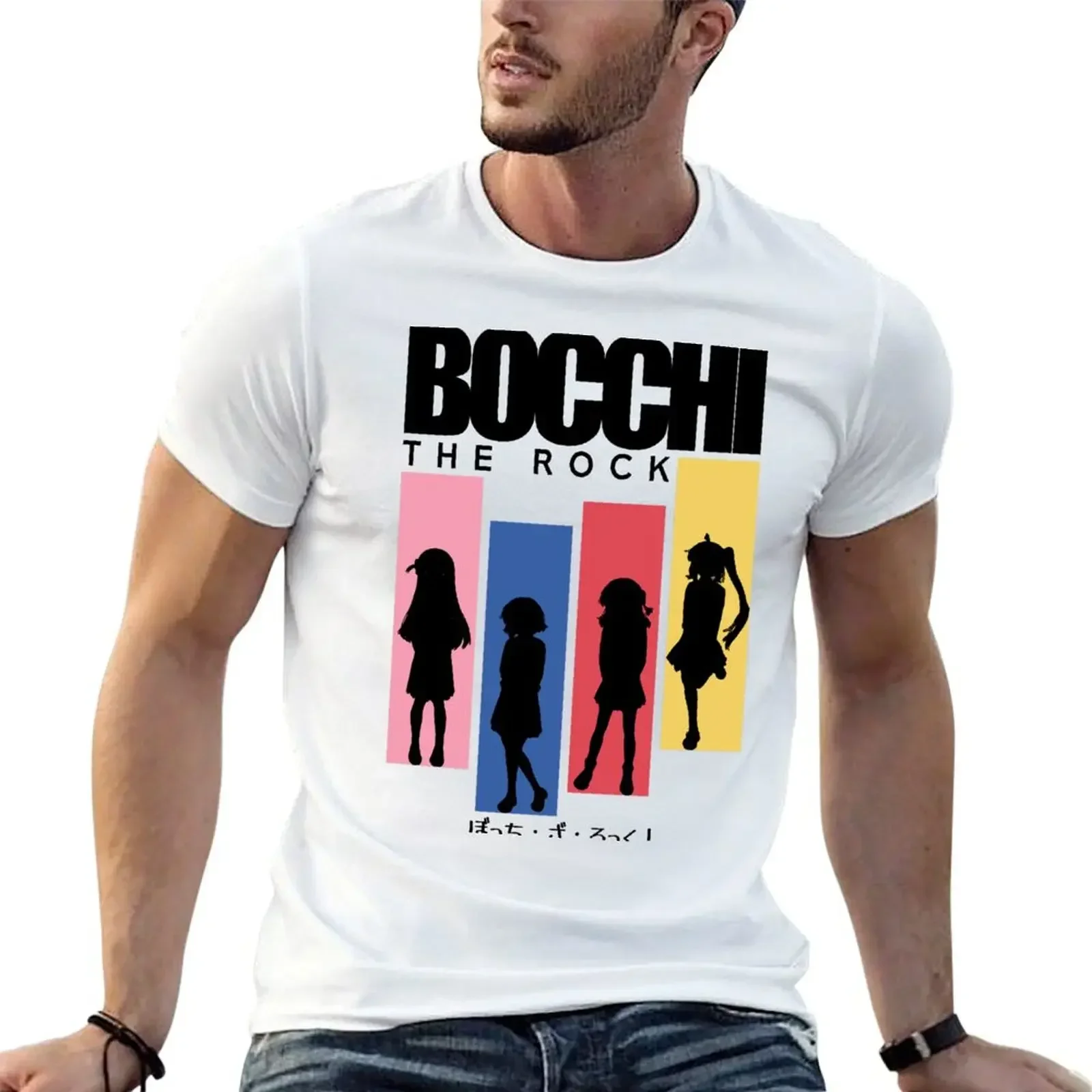 Bocchi the rock anime | All main characters: Hitori gotoh, Ryo yamada, Ikuyo kita, Nijika ijichi | Aesthetic japan stree T-Shirt