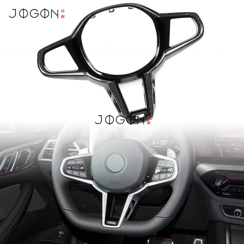 

Замена для BMW 2 3 4 серии 220i 320i 330i 420i M3 M4 2024 + карбоновая кнопка рулевого колеса автомобиля, накладка на рамку, аксессуары