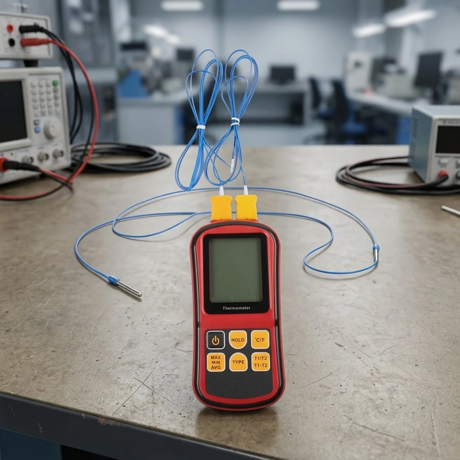 Thermocouple Thermometer GM1312 Compatible with for J for K for t for E for R S N Types Suitable for Industrial and Household