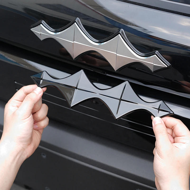 NEW1 For BYD Equation Leopard Titanium 3 2025 Black Emblems Car Front Emblem Trunk Rear Hub Sticker Body Decal Accessories ﻿