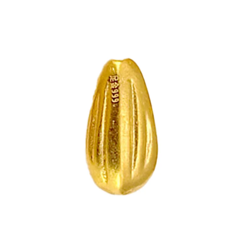 

Бусины из чистого желтого золота 24 карата, золото 999 пробы, высококачественные бусины из семян дыни