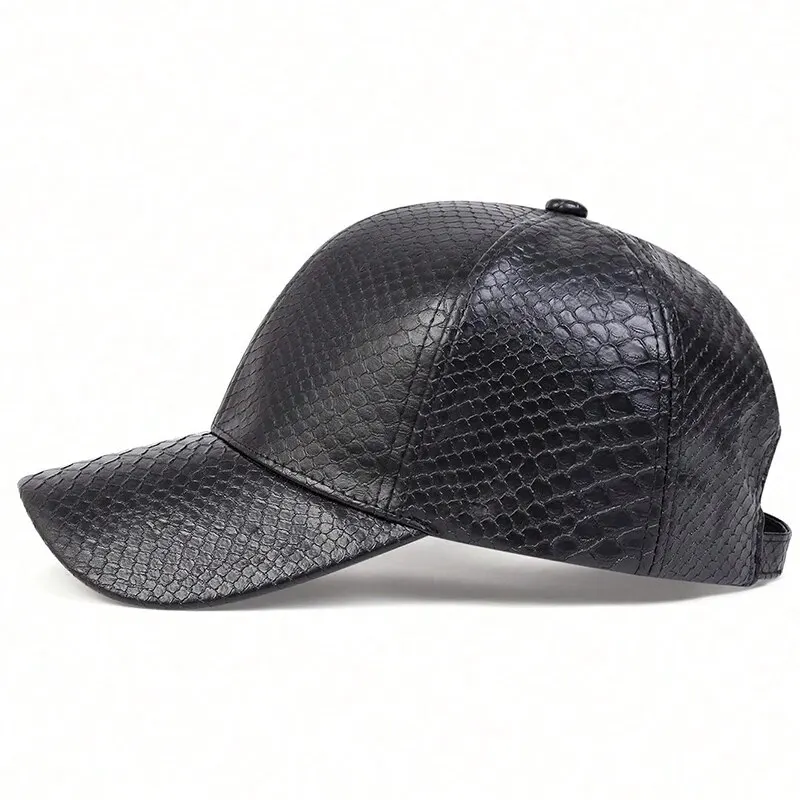 Unisex Crocodile Skin Personality Baseball Caps Spring and Autumn Outdoor Adjustable Casual Hats Sunscreen Hat