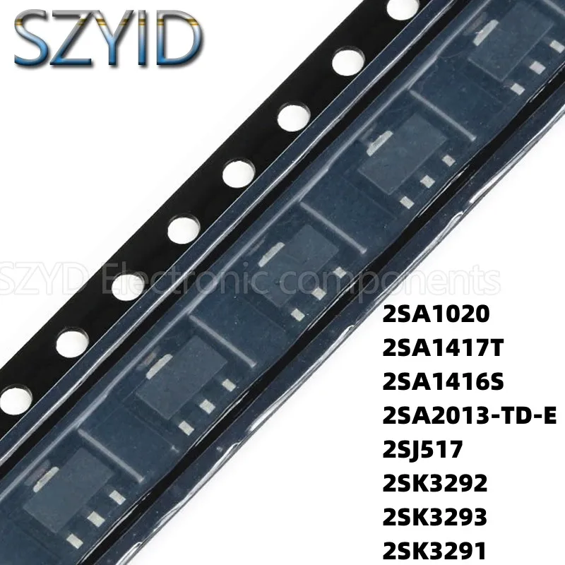 100PCS SOT89 2SA1020 2SA1417T 2SA1416S 2SA2013-TD-E 2SJ517 2SK3292 2SK3293 2SK3291