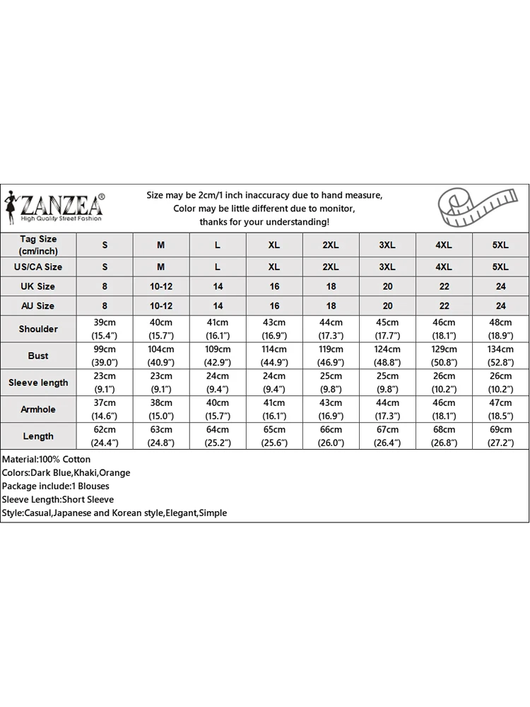 Zanzea-女性用パッチワークブラウス,半袖,ラウンドネック,コットンシャツ,リネントップ,ルーズ,カジュアル,ホリデーファッション,夏,2024