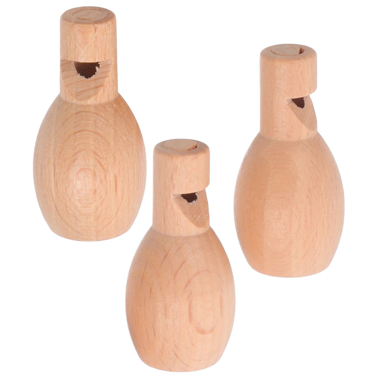 

3pcs Mini Solid Wood Whistle Kids Musical Percussion Instruments Small Toy Baby Educational Fun