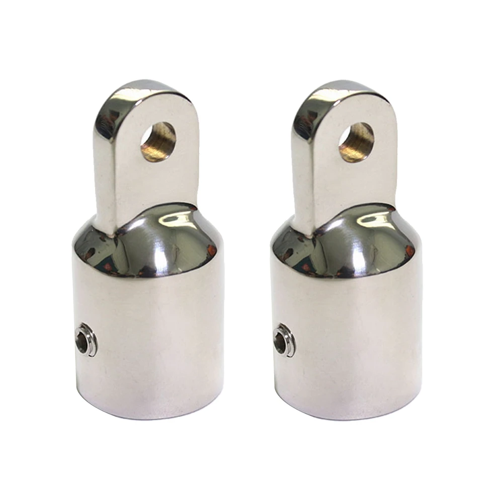 

2 pcs Sliding Hat Accessories 316 Stainless Steel Bimini Fittings Marine Parts Pipe Eye End Canoe Hardware