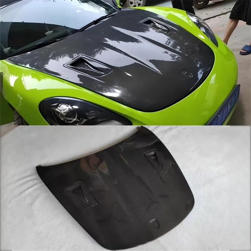

For Porsche Boxster 718 ReaI Carbon Fiber Engine Hood Cover Kit