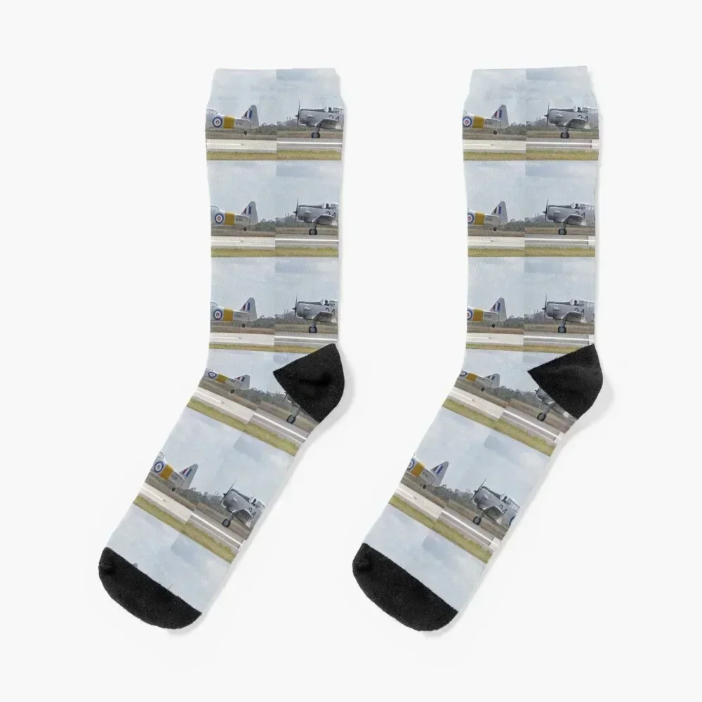 2017 Avalon Airshow - Harvard VH-XNZ Socks with print men cotton high quality sport Socks Man Women's