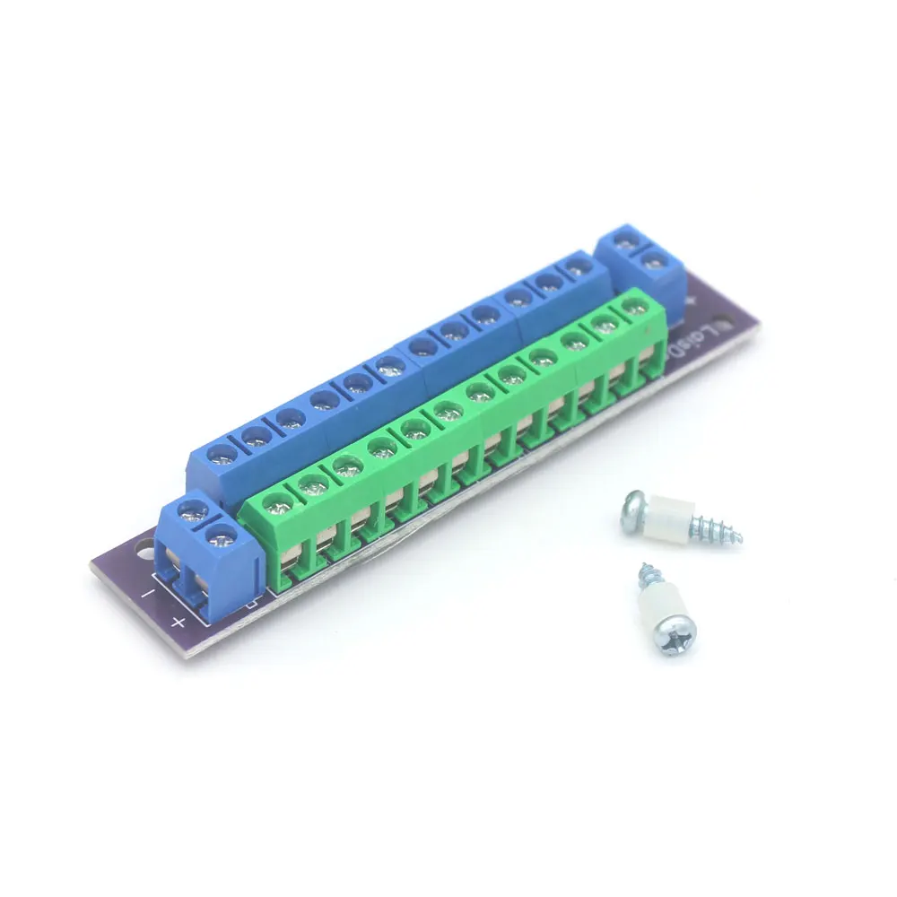 1 Units Double-Layer Power Distribution Board 2 Inputs 2 X 13 Outputs for DC AC Voltage PCB007 for Model Railway Trains