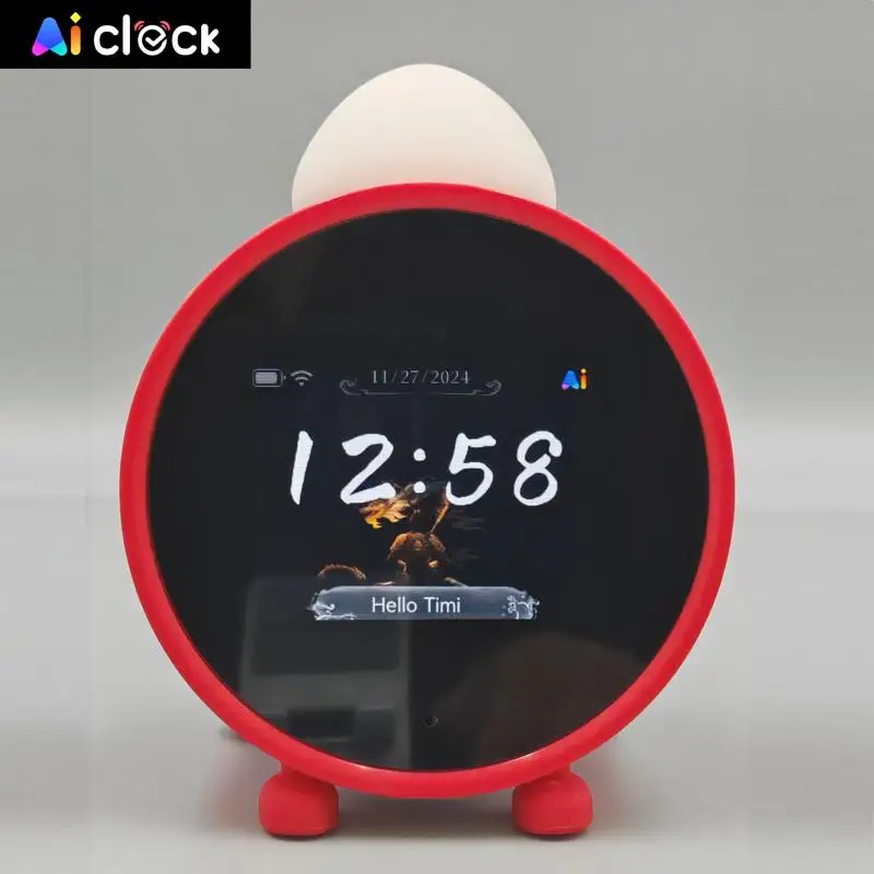 Nuovo sveglia divertente elettronica intelligente AI con testa a fungo divertente con sveglia dialogo Q&A regalo multilingue