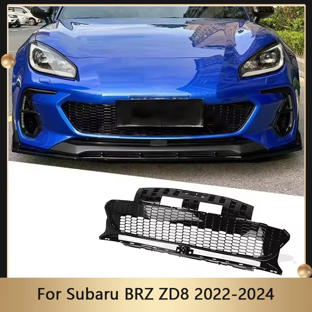 

Передняя решетка-гриль для Subaru BRZ ZD8 2022 2023 2024 купе, 2-дверные сотовые решетки в стиле автомобиля, верхний бампер, фоторешетка в комплекте