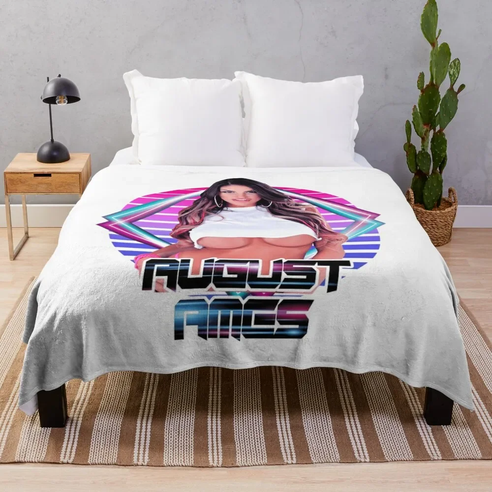 August Ames Throw Blanket Heavy Decorative Sofas valentine gift ideas Luxury Brand Blankets