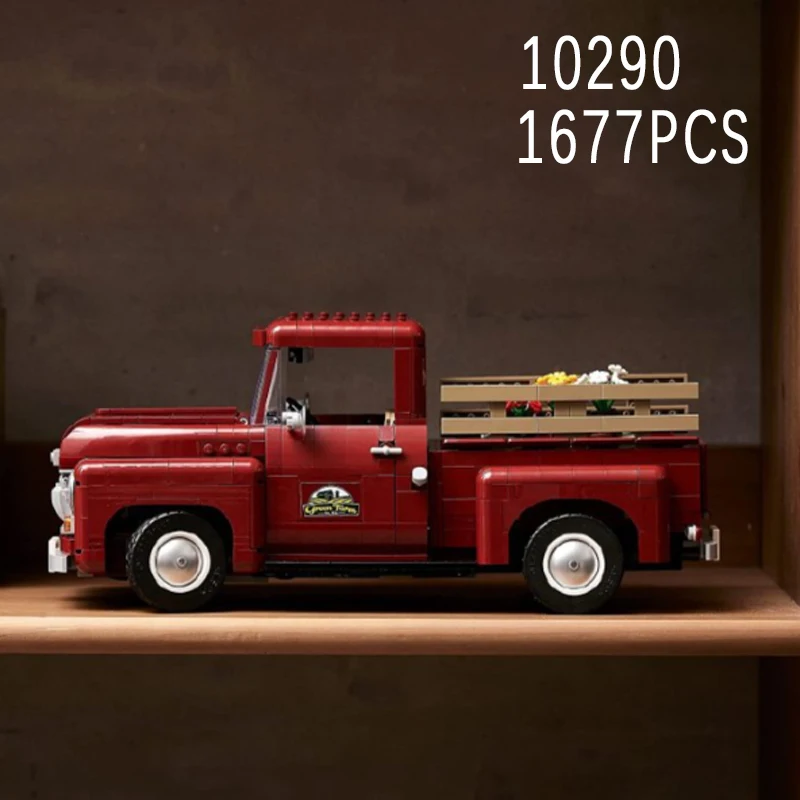 1677-teiliges Klassisches Landwirtschaftliches Transportfahrzeug-Bausatz - Vintage Farmtruck-Modell, DIY-Montage-Set & Geburtstagsgeschenk