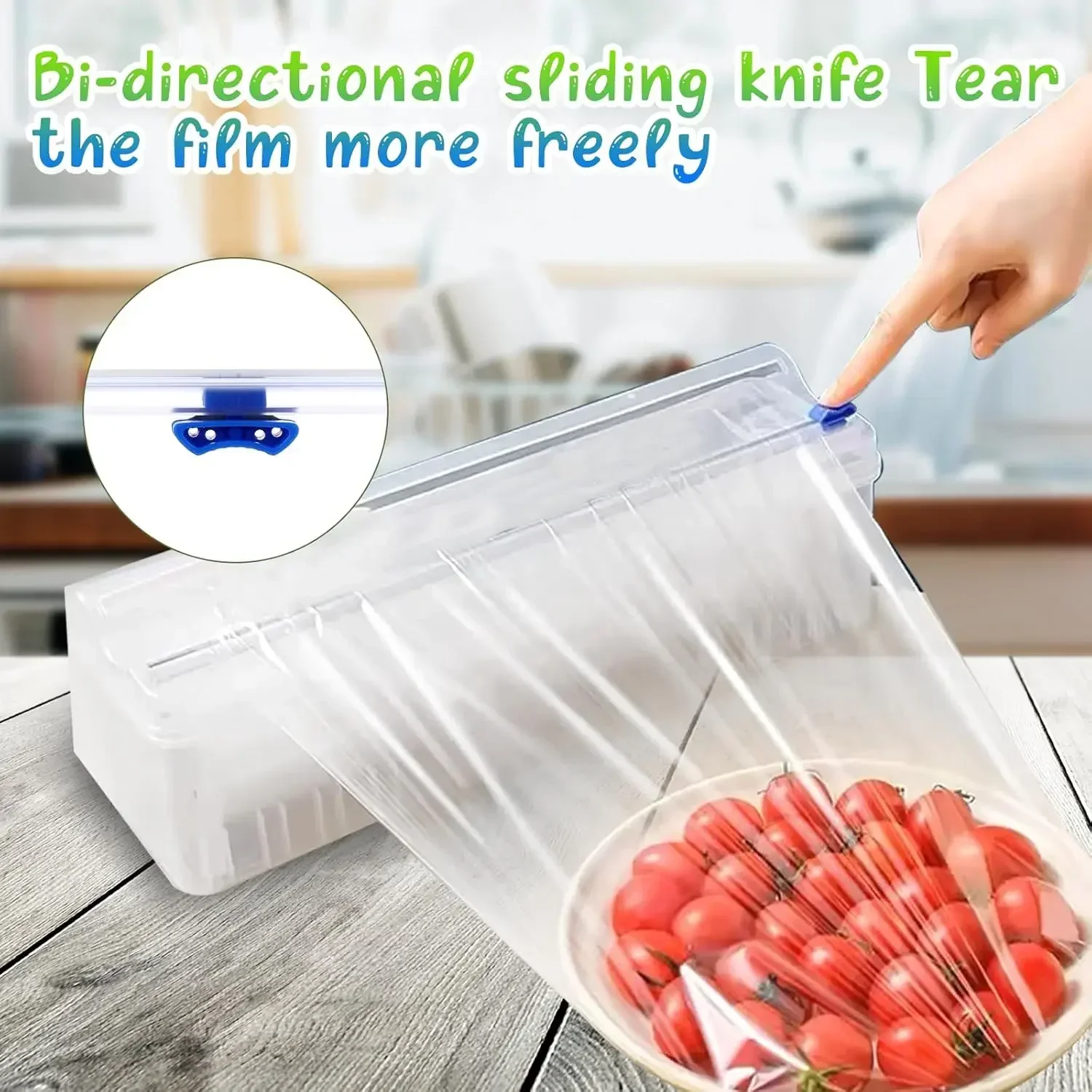 Economic Adhesive Plastic Wrap Dispenser Foil Film Cutter Replacements Food Cling Film Cutter Stretch Plastic Film Cutting Strip