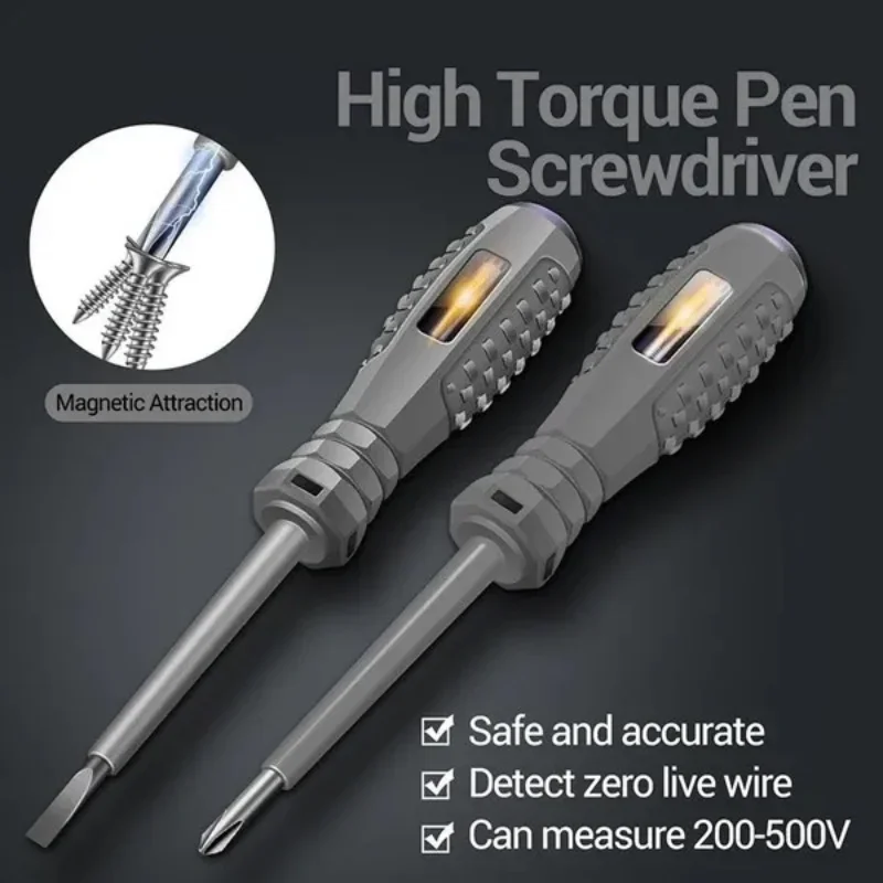 Electric Voltage Tester Pen Screwdriver AC Non-contact Induction Test Pencil Voltmeter Power Measuring Detector Car Repair Tools