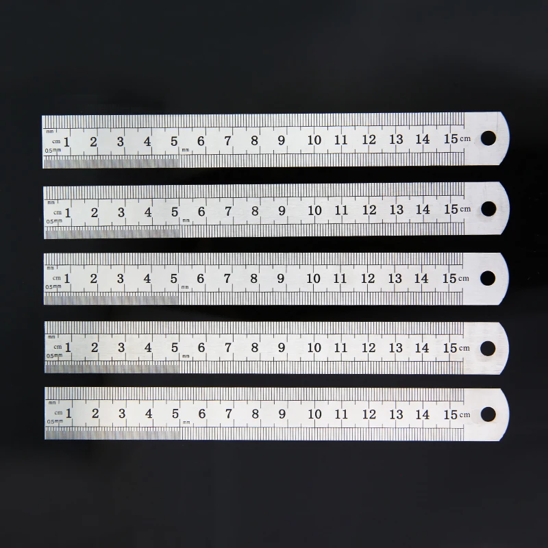 150mm Straightedge Ruler Steel Ruler Stainless Steel Angle Ruler Carpenter Square Ruller Goniometro Angle Measurement Tools 1Pcs
