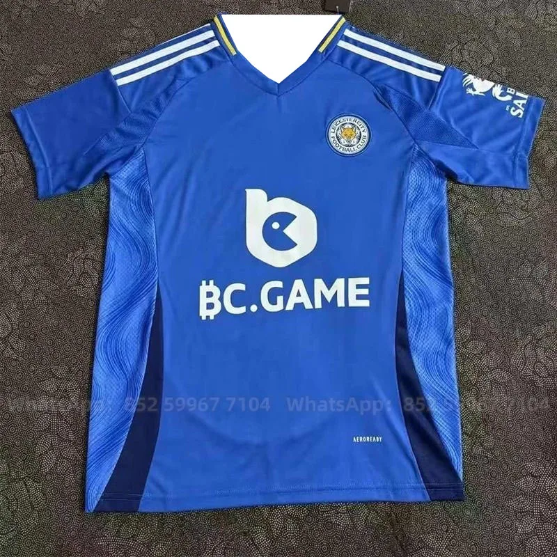 

2025 Summer Hot-selling New Leicester City Jersey Outdoor Training Breathable Quick-drying Daily Casual Short-sleeved T-shirt