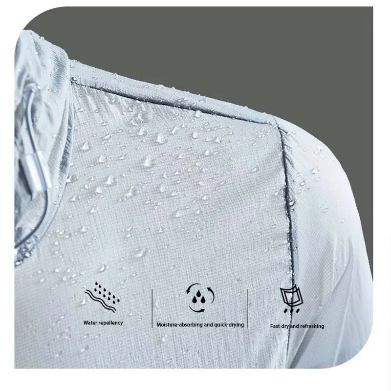 2025 New Sun Protection Skin Jacket Ultralight Portable Foldable Golf Jacket Unisex Anti-Ultraviolet Waterproof Camping Raincoat