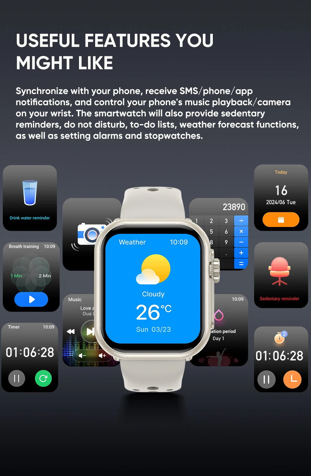 2026 Neue Uhr Ultra 2 SE Männer Frauen 1000 mAh Batterie Herzfrequenz Bluetooth Anruf 100 + Sport GPS Track IP68 Wasserdichte Intelligente Uhren – Detail 14