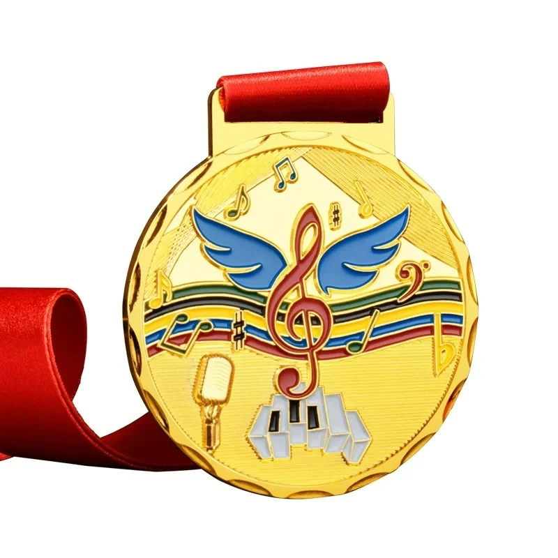 

Music competition host - Customized medals for singing competition awards: Gold, Silver, Bronze