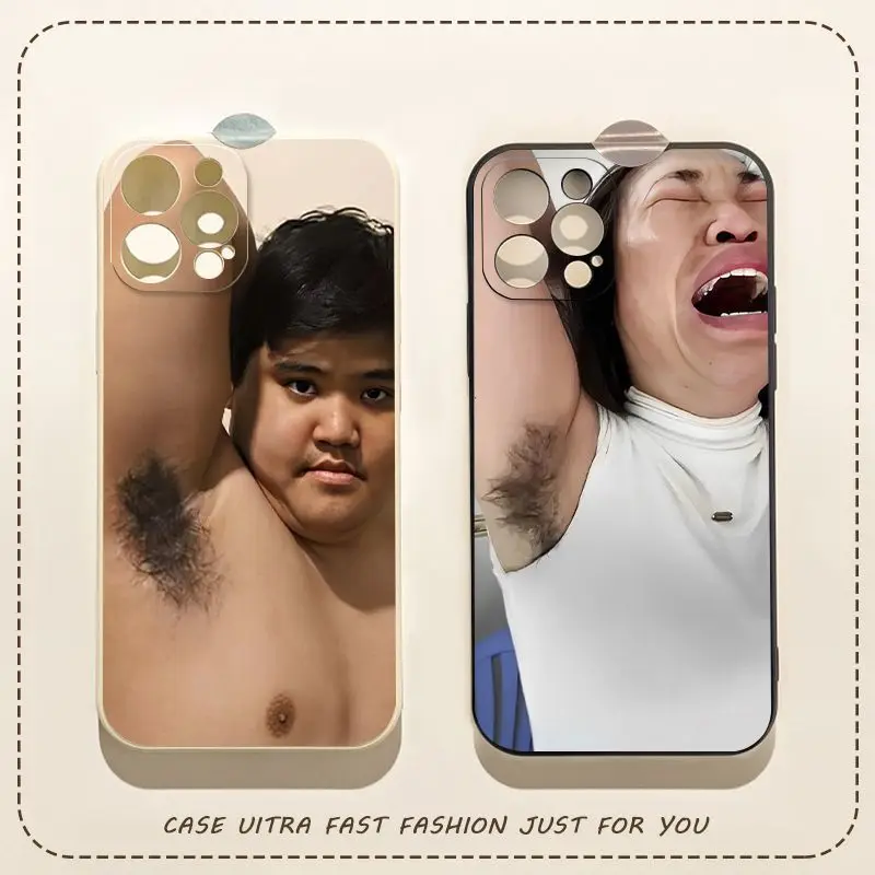 

2025 new parody brother underarm odor mobile phone case for iphone15 14 anti-fall protective cover
