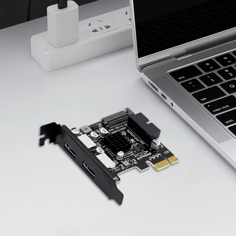 2 Port USB 3,0 PCI-E Erweiterungs karte Adapter USB 3,0 Hub Adapter Externer Controller PCI-E Extender PCI Express Karte für Desktop