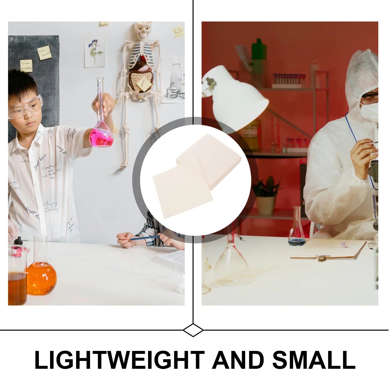 

100 Sheets Laboratory Qualitative Filter Paper Square Filter Sheet for Chemical Biological Experiments Science Experiment Tools