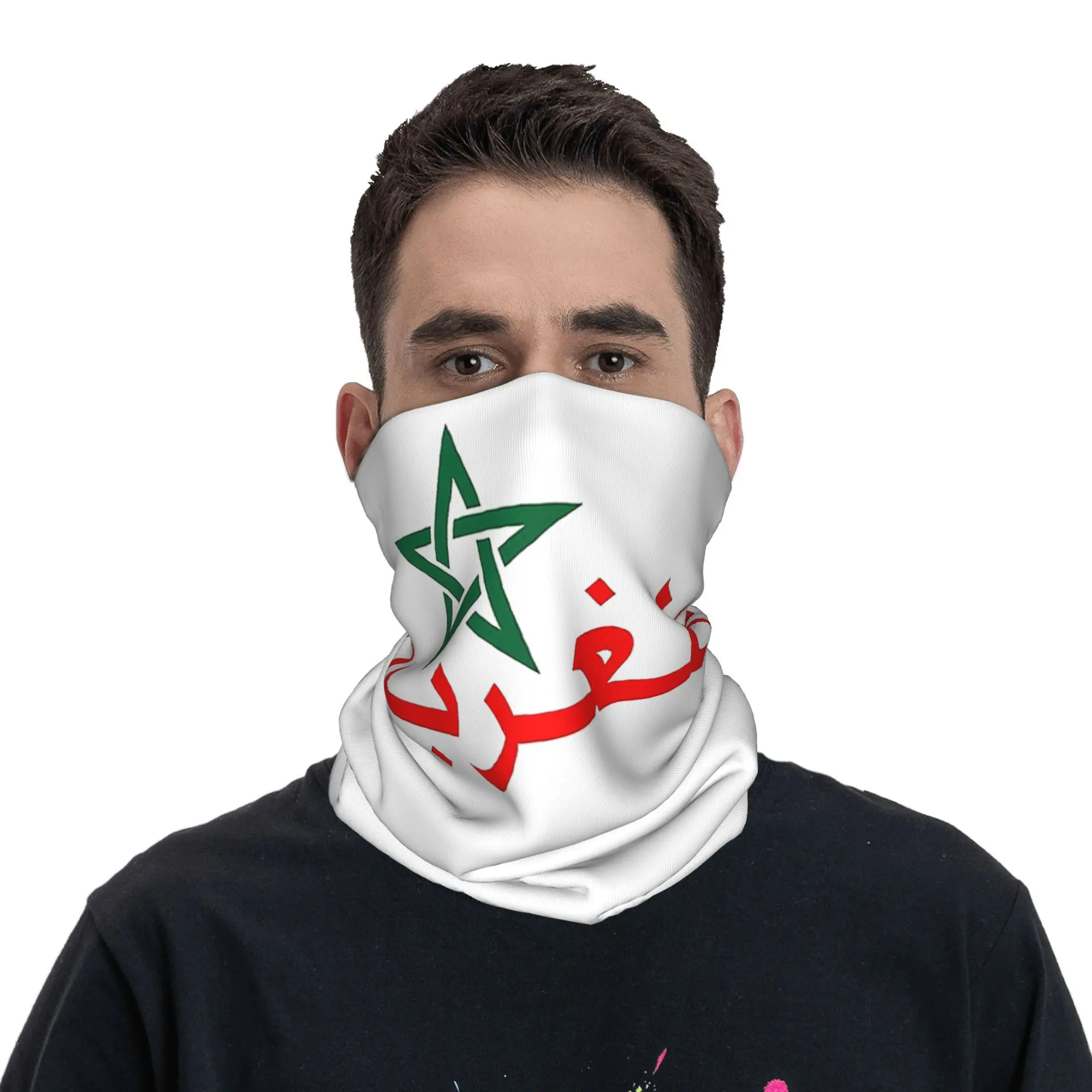 

Morocco Maroc Bandana Neck Gaiter Printed Wrap Scarf Multifunction Headwear Riding For Men Women Adult Breathable