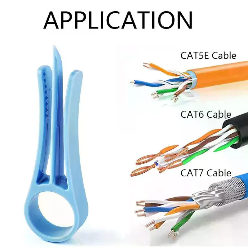 Ferramenta de torção de cabo de rede, alisador de fio de engenheiro para fios CAT5/CAT5e/CAT6/CAT7 Par de ferramentas separadoras rapidamente e facilmente destw