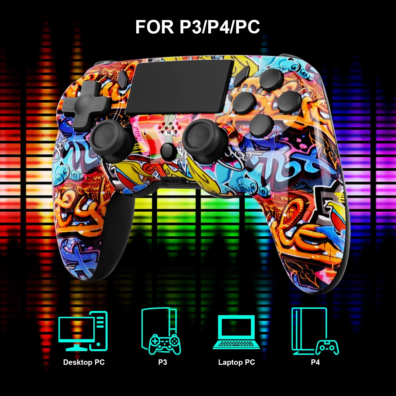 GAMINJA P47 Wireless Bluetooth Controller Gamepad With 6-axis
