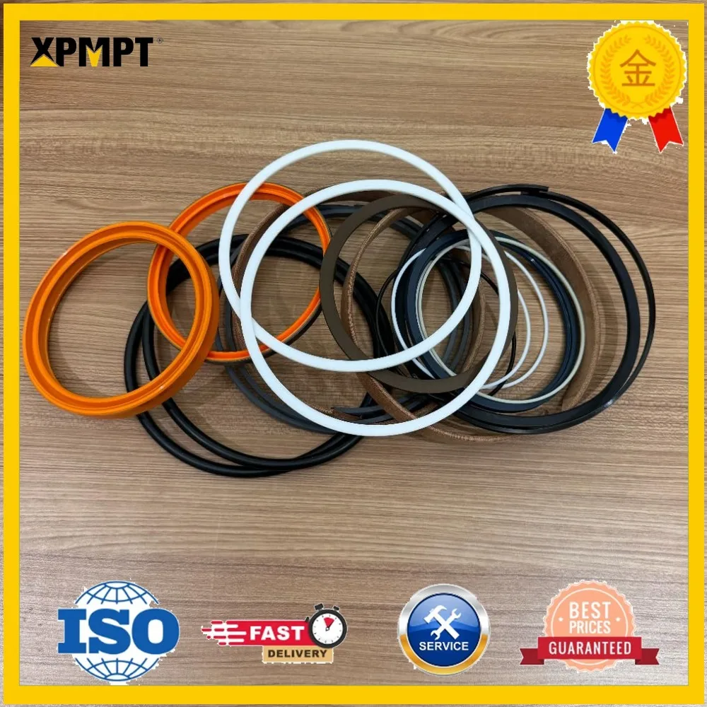 Boom Cylinder Seal Kit - Compatible with Volvo EC700 - 14589140 - Construction Machinery Hydraulic Repair