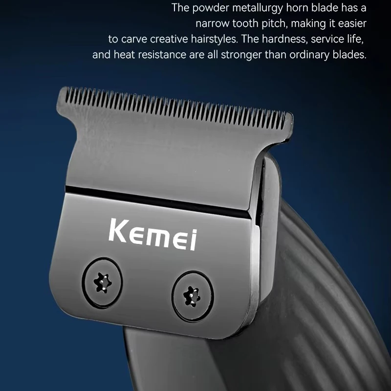 Kemei Professional Metal Barber Hair Trimmer 9000RPM Beard Trimer For Men Hair Clipper Electric Hair Cutter Machine