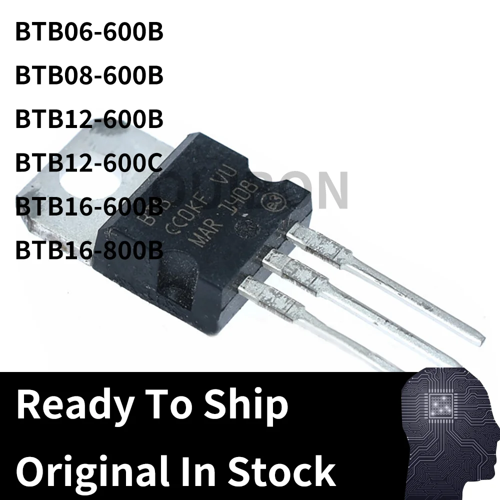 10PCS BTB06-600B BTB08-600B  BTB12-600B/600C BTB16-600B BTB16-800B Transistor TO220 Thyristor