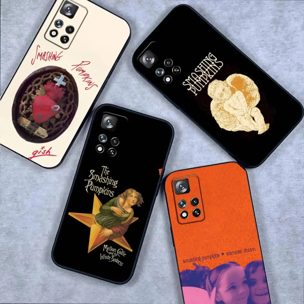 

The S-Smashing Pumpkins Phone Case For Samsung S 25,24,23,22,30,21,10,9,Ultra,Plus,Lite,FE,4,5G Black Soft Case