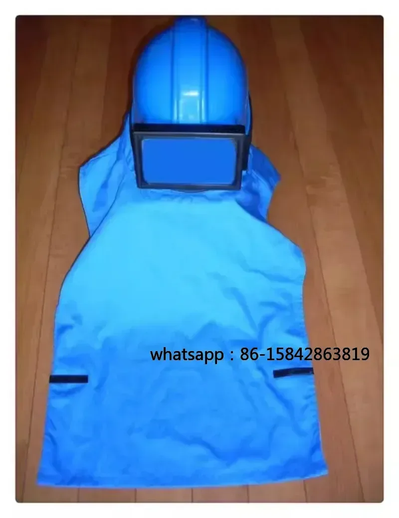 Sand Blast Helmet, Sandblasting Hood with Air Breathing Hose