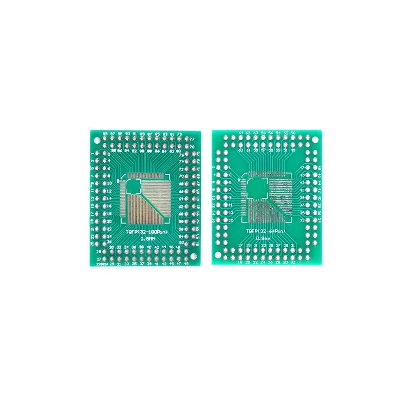 Плата адаптера SMD-DIP TQFP/FQFP/LQFP64 TQFP100 для DIP 0,5/0,8 мм (2 шт.)