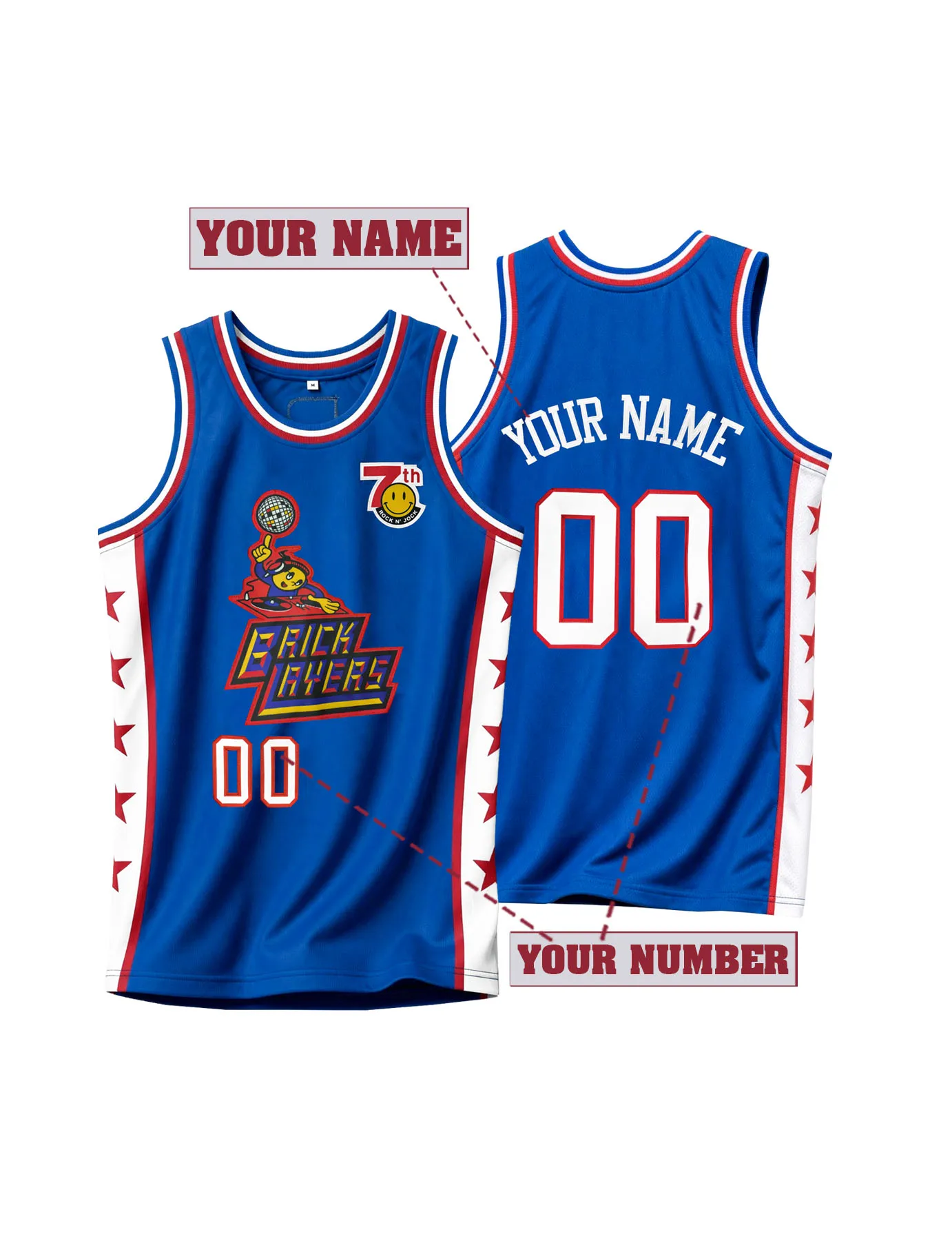 Custom Stitched Basketball Jersey Personalized Name & Number Embroidered Breathable Sportswear Sleeveless Team Uniform Tank Top