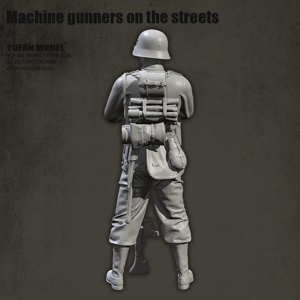 YUFAN MODEL 1/35 Żywica Żołnierz Europa zestawy modeli figurka bezbarwna i samodzielnie składana YFWW-2242